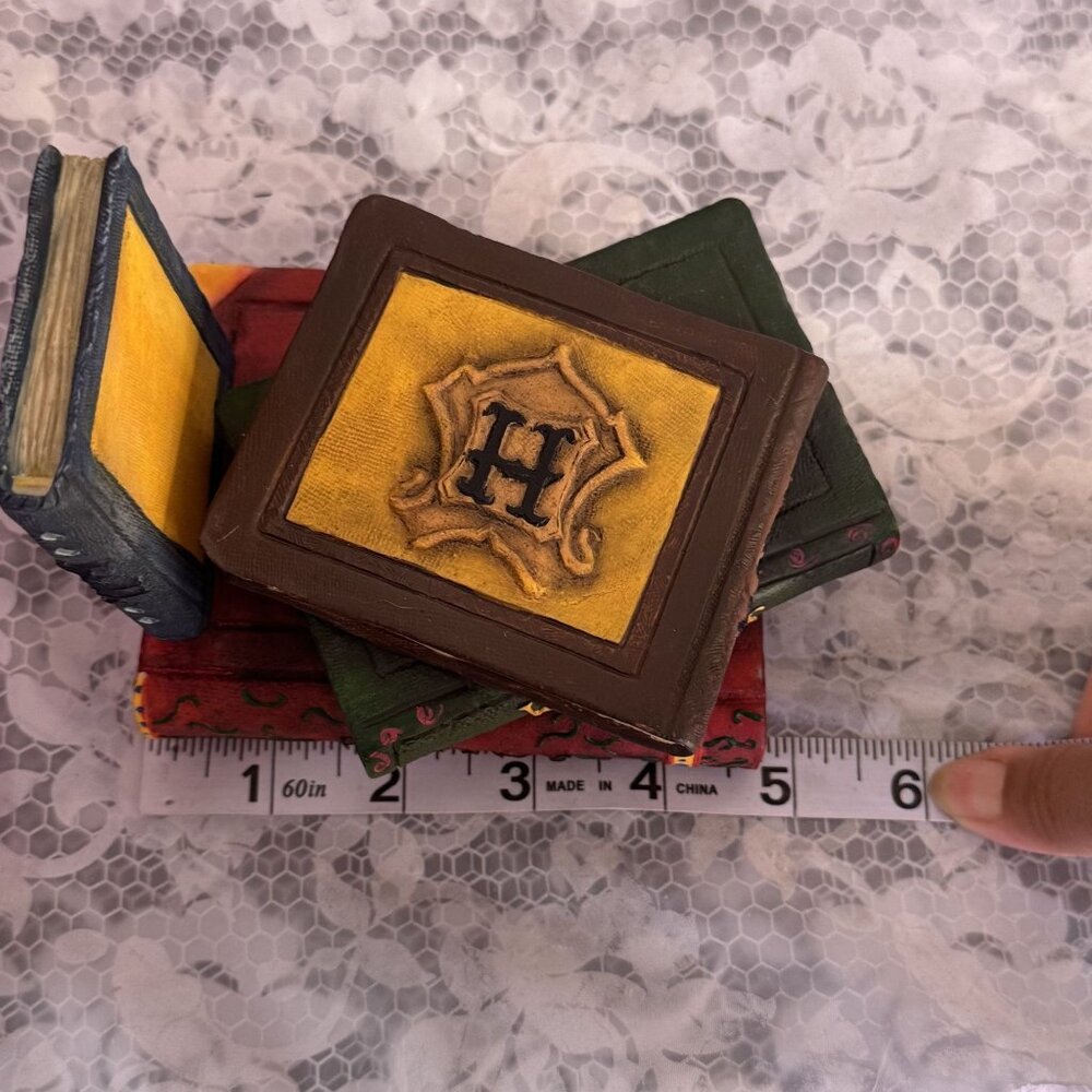 Vintage Harry Potter Sorting Hat Bookend Hogwarts Enesco Resin Original Box 1Set - Picture 10 of 10